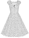 MUXXN Women's 1950s Style Vintage Swing Party Dress