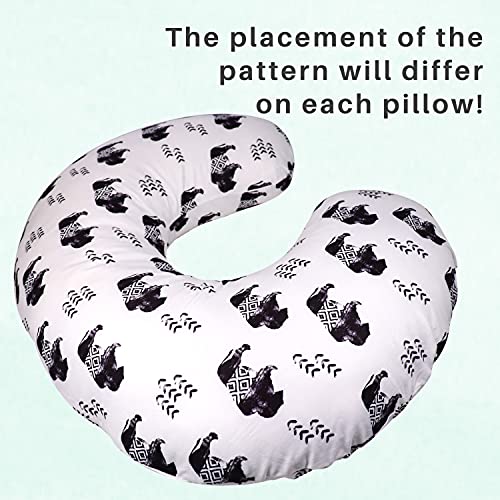 Nursing Pillow Cover, Cow Breastfeeding Pillow Slipcover for Baby Boys