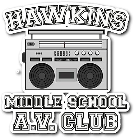 Weezag Hawkins Middle School Sticker Car Bumper Decal Stickers