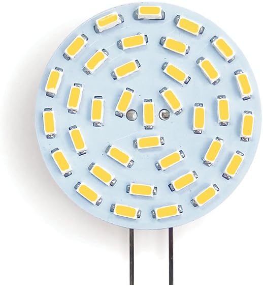 RV LIGHTING PWM Eco-LED Warm White LED G4 Bulb, with 36 SMD 3014 & Back (90° Angle) Connector(GG4-PWM-WW36)