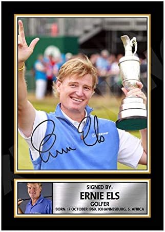 ERNIE ELS 2 - GOLFER - A1 POSTER Signed by Autographed Poster Print | Wall Art | Photo | Signature | GIFT