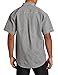 Key Industries Men's Short Sleeve Zip Front Hickory Stripe Logger Shirt