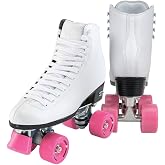 Riedell RW Wave Quad Roller Skates for Men and Women | Padded, Precision Fit and High-Rebound Wheels, Roller Skates, Adjustable Lace System, Durable Recreational Quad Skate