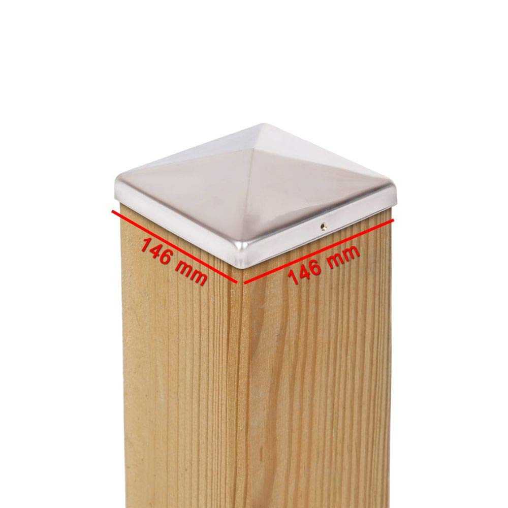 Post Cap PYRAMIDE Stainless Steel - Size and Number