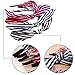 eyxformula 6 Pcs Colorful Headbands, Fashion Floral Polka Dot Stripe Hair Bow Headbands Randomly, Lovely Ears Hairbands Knot Hair Bands Hair Accessories for Women, Girls