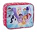 Fit & Fresh My Little Pony Insulated Lunch Bag with Glitter Ice Pack and Full Zip Closure, Fluttershy, Applejack, Pinkie Pie, Rarity, Twilight Sparkle, Rainbow Dash