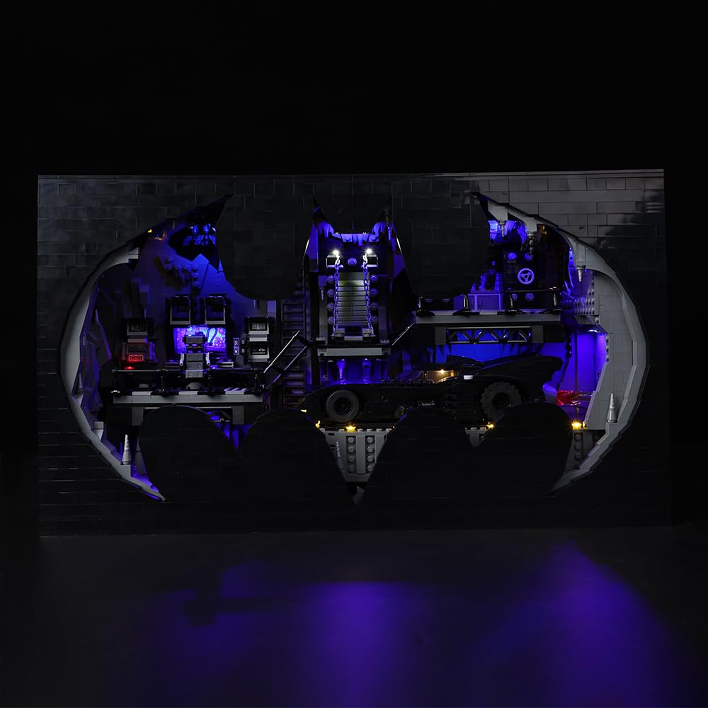 Kyglaring LED Lighting Kit for Lego-76252 Batcave Shadow Box Building Kits - Designed for Lego Building Blocks Model - Not Included The Model Set (Classic Version)