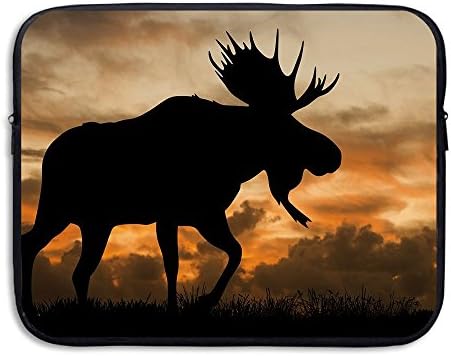 FSKDOM Laptop Sleeve Computer Ultrabook Case Cute Funny Cool Moose Clip Art Neoprene Laptop Case For All Computer Ultrabook/Lenovo Dell/MacBook Pro Etc For 13 Inch And 15 Inch