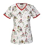 Cherokee Owl About Christmas V-Neck Top