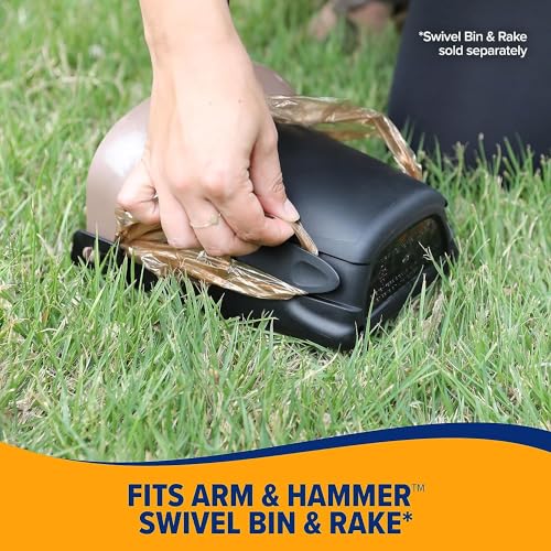 Arm & Hammer Pooper Scooper Swivel Bin & Rake Dog Poop Scooper with