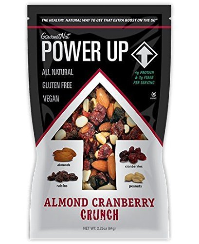 Power Up Trail Mix 100% Natural 8 Snack Bags Protein Packed, Antioxidant Mix, Almond Cranberry Crunch, Mega Omega - Thumbnail 7