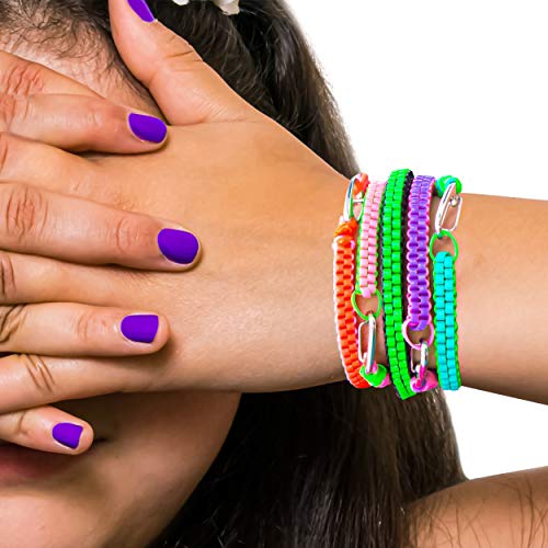 2 Plastic+Boondoggle+Bracelet+Keychain+Friendship