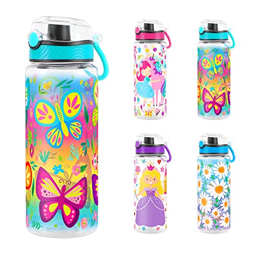 Home Tune Kids Water Bottle 23oz - Dinosaur Design, BPA Free Tritan, Leak Proof Flip Top - View #10