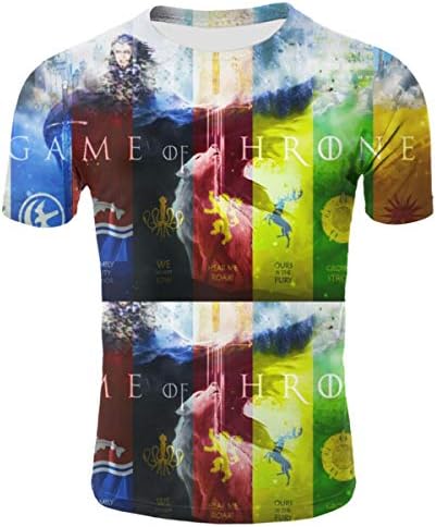 Game of Throne's Season 8 Womens Mens Youth Unisex 3D Printed Short Sleeves T Shirts