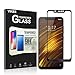 [2 Pack] Xiaomi Pocophone F1 Screen Protector, VIKEE HD Clear [Anti-Fingerprint][Bubble-Free][Easy to install] 9H Hardness Tempered Glass Screen Protector Film For Xiaomi Pocophone F1(Black))