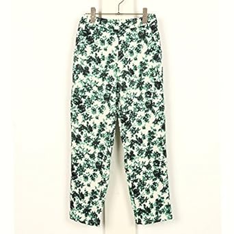 Amazon フェリーニ Fellini ボタニカル柄クロップドパンツ