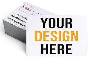 500Pcs Custom Business Cards Add Photo/Text/Logo Personalized Business Cardsfor Small Business 300gsm Matte Paper Front & Bac