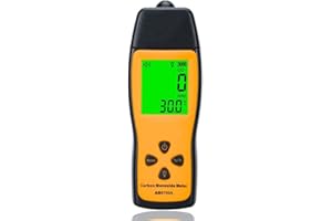 OCARINAWIND Handheld Portable Carbon Monoxide Meter, Portable CO Gas Leak Detector, Gas Monitor Tester 0～1000ppm, 1PPM Resolution(No Battery Included)