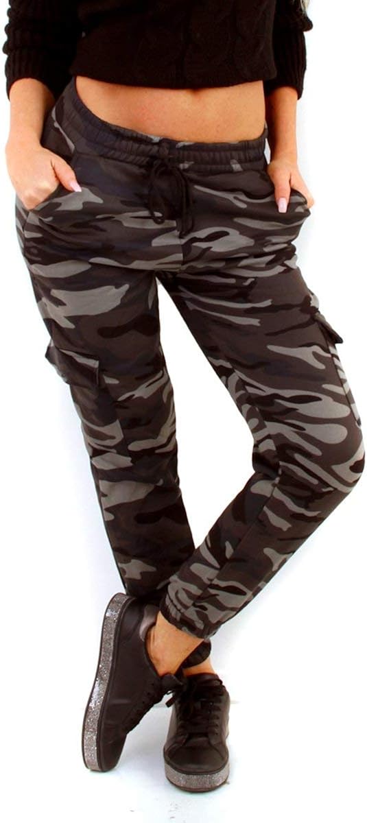 OSABFashion 10173 Damen Joggpants Boyfriend Cargo JoggingHose