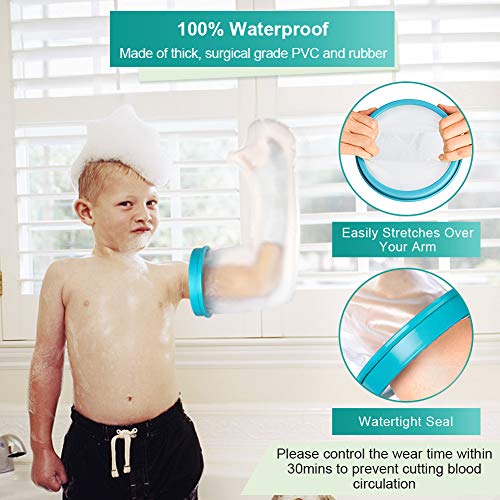 Kids Arm Cast Protector for Shower Bath, Cast Waterproof Cover Arm