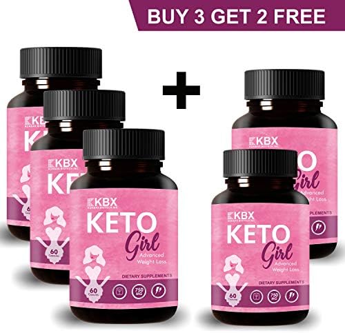 Keto Capsules for Women. Korbax Biotech Inc Keto Girl Capsules Weight Loss Supplement Natural Advanced Fat Burner (60 capsules) Fat cutter (5)