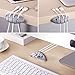 hapurs Cable Clip Cable Organizer, Wires Cord Management System for Your Messy Wires, Desktop Cord Cable Holder to Keep Your Desk Tidy and Organized (Gray)