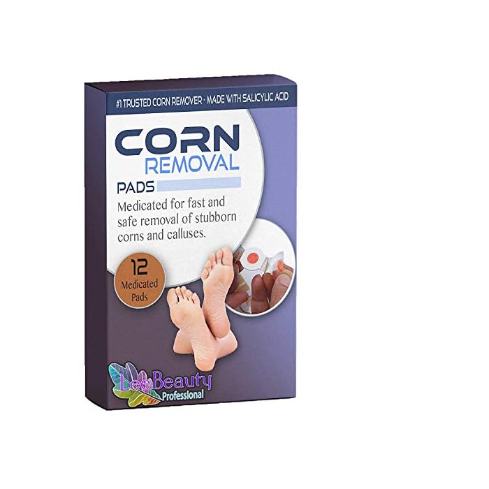 Corn remover for feet-salicylic acid pads to cushion your foot with powerful medicine for the professional treatment of…