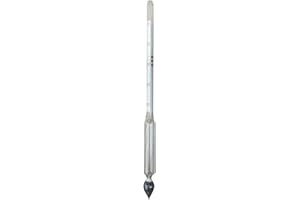LABO TECHNOLOGY Baume Hydrometer 0/40 Salinometer (Sodium Cloride) (LSBH01) Scientific Salt Hydrometers Measure Sodium Chloride or Calcium Chloride