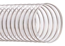 Hi-Tech Duravent CVD Series PVC Duct Hose, Wire Reinforced, Clear, 6