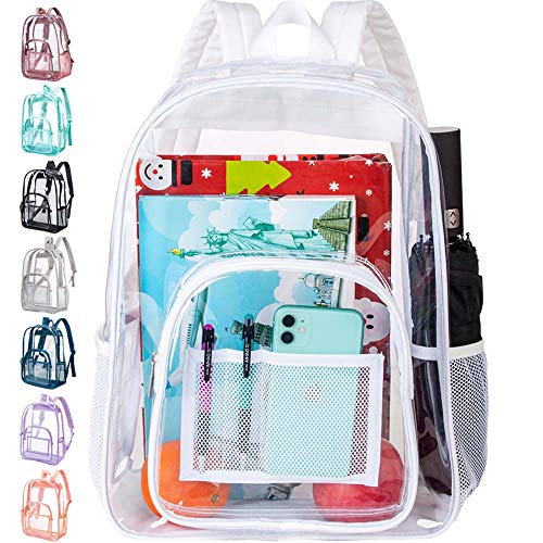 heavy duty clear backpack