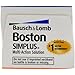 Boston SIMPLUS Multi-Action Solution Travel Kit and Lens Case - from Bausch + Lomb, 1 fl oz (30 mL), Contact Lens Case Included (Pack of 3)