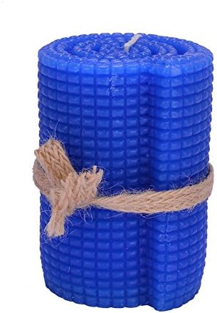 Scrafts 4" Round Texture Medium Candle H-4Inch (Black)