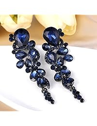 BriLove - Pendientes colgantes para mujer, diseño bohemio con cristales