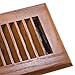 Accord AOFROML414 Floor Register with Red Oak Louvered, 4-Inch x 14-Inch (Duct Opening Measurement), Medium Finish