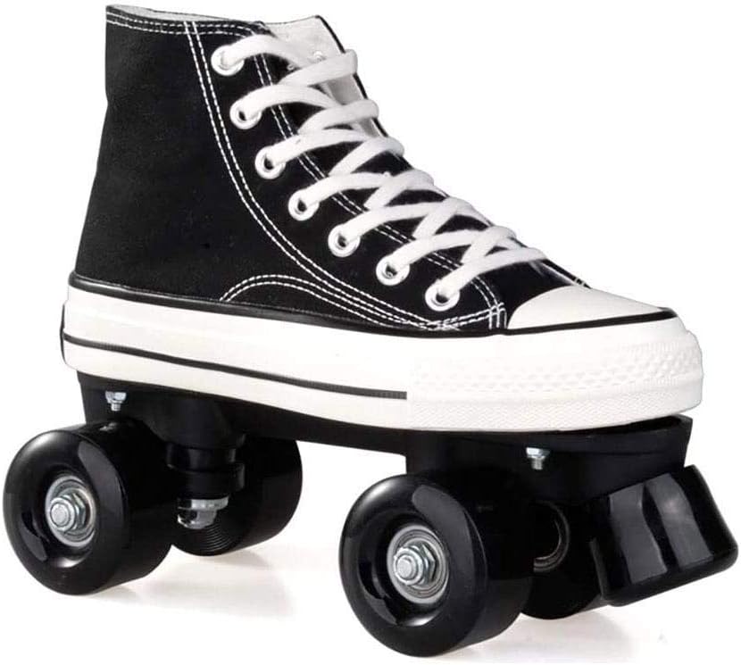 AQSG Canvas High Skate Rollschuhe Street Rollschuhe Rollschuhe Vier ...