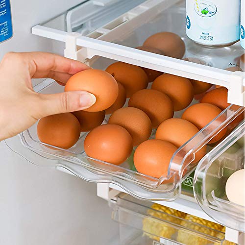 XILAOTOU Fridge Egg Drawers, new creative scrolling Refrigerator Egg