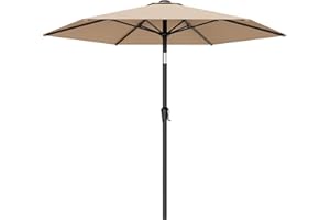 AreShark 10 FT Patio Umbrella for Outdoor, Outdoor Table Umbrella with Push Button Tilt and Crank, Outdoor Patio Umbrellas wi