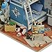 Flever Dollhouse Miniature DIY House Kit Creative Room With Furniture and Glass Cover for Romantic Artwork Gift(Trip of Aegean Sea)