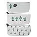 Z ZICOME Cactus Canvas Pencil Cases Purse Pouches, 3 Pack