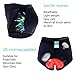 Twotwowin Women's 3D Padded Cycling Shorts Coolmax Quick Dry Lightweight Breathable Bicycle Bike Underwear (8-S(Waist 25.2''-30.0''))