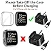 Seltureone(3 Pack Screen Protector Case Compatible for Fitbit Versa 2, Full Body Cover Scratch Resistant Shock Absorbing Ultra Slim Protective for Fitbit Versa 2 Cases (Clear,Black,Silver)