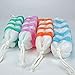 Eslite Exfoliating Loofah Back Scrubber for Shower,Wonderful Colors(4- Counts)