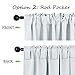 NICETOWN Living Room Darkening Curtain Panels - (Greyish White Color) W52 x L95, 2 PCs, Back Tab/Rod Pocket Room Darkening Window Treatment Draperies
