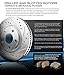 Callahan CCK11064 FRONT OE [2] Calipers + [2] Drilled/Slotted Rotors + Quiet Low Dust [4] Ceramic Pads Kit