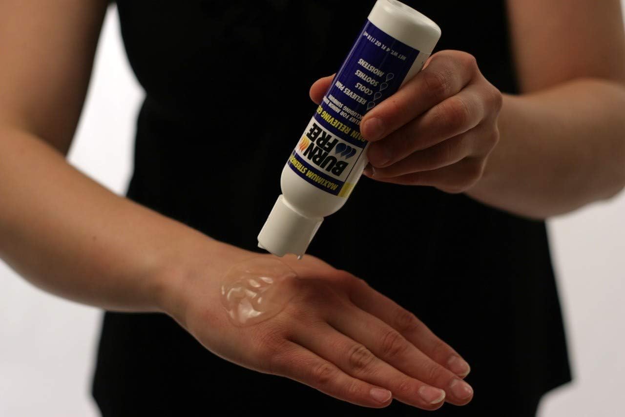 Burn Free Pain Relieving Gel, Maximum Strength- Fast relief for minor burns including sunburn: Home Improvement
