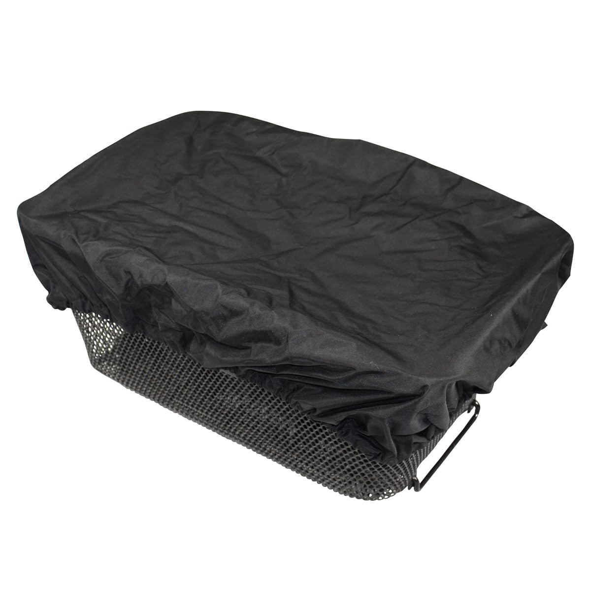NICE'n'DRY Waterproof bike basket cover, cover for bicycle basket, rain cover with elastic band - black