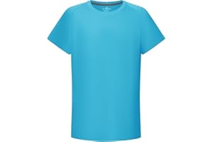 DEVOROPA Youth Boys Rash Guard UPF 50+ Swim Shirts Short Sleeve Sun Protection Lightweight Quick Dry Kids Surf Swimsuit