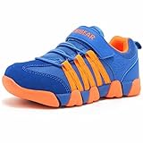 JIAWA Boys Sneakers Casual Strap Lightweight Sports Running Shoes for Kids(Toddler/Little Kid/Big Kid)