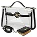 kilofly Women's Purse Small Transparent Shoulder Crossbody Clear Clutch + Wallet