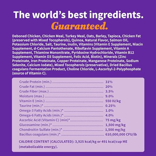 HALO ELEVATE SMALL BREED DOG FOOD, CHICKEN RECIPE, HEALTHY GRAINS DRY DOG FOOD, KIBBLE FOR ADULT DOGS, 3.5 LB BAG